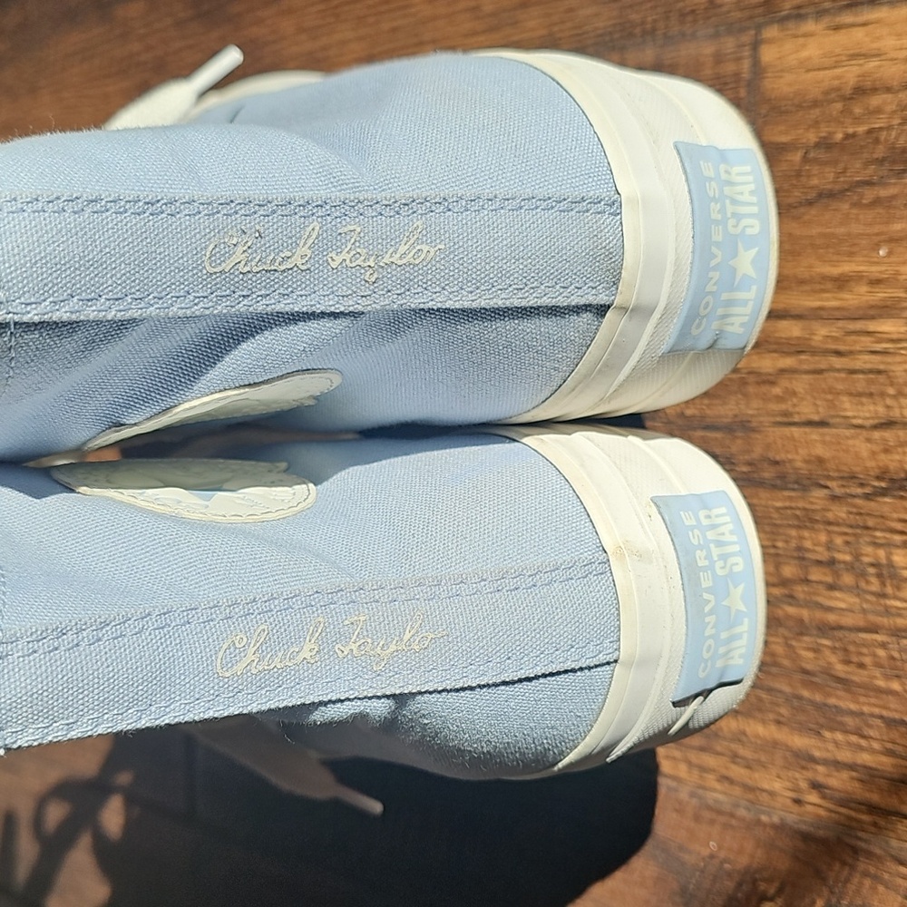 Converse Light Blue High-Top Sneakers - Picture 5 of 8